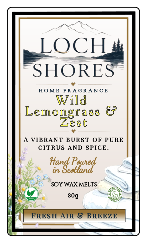Wild Lemongrass & Zest Clam shell Wax Melt