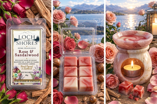 Rose and Sandalwood Clam Shell Wax Melt