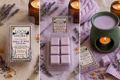 Amber & Wild Lavender Clam Shell Wax Melt