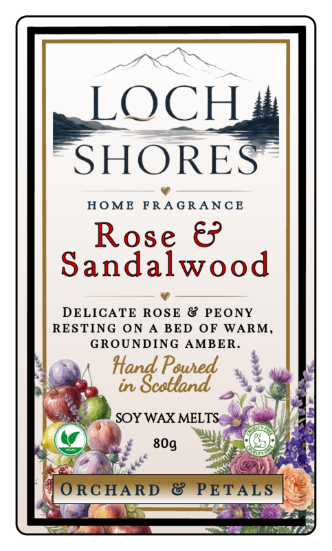 Rose and Sandalwood Clam Shell Wax Melt